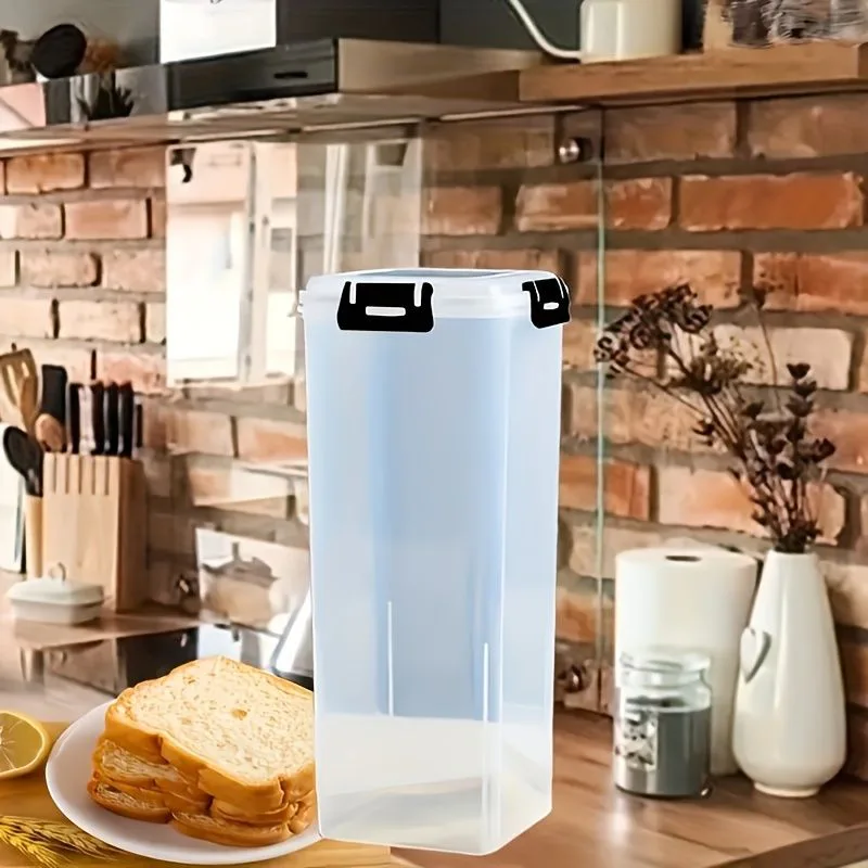Airtight Bread Keeper with Slicing Guide & Sealable Lid