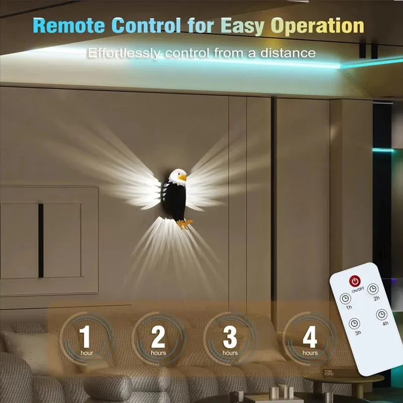 Eagle Wall Lamp with Remote & Magnetic Base