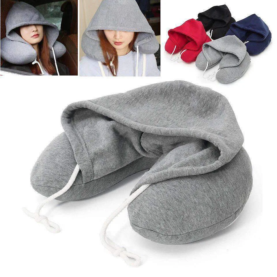 Hooded Soft U-Shaped Body Pillow
