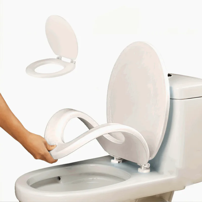 Silent-Closing Toilet Seat with Non-Slip Grip