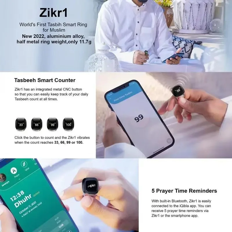 Smart Digital Tasbih Ring