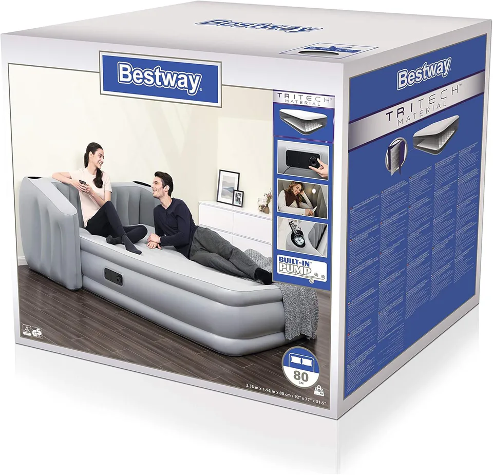 Full Sleep Wingback TriTech Queen Airbed 31