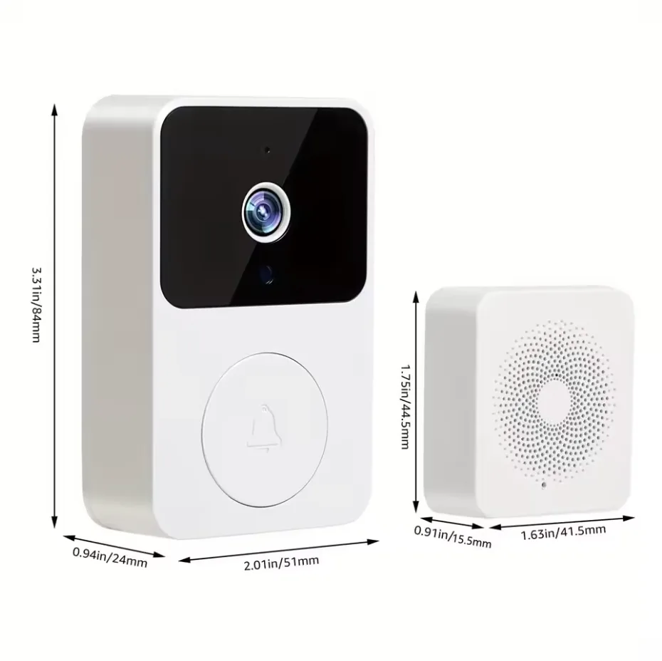 Smart Wireless Video Doorbell – WiFi Intercom & Night Vision