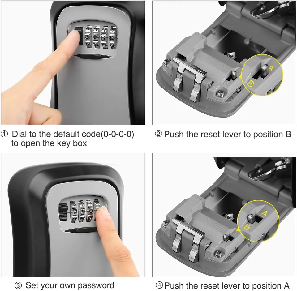 Metal Outdoor Safe Key Box