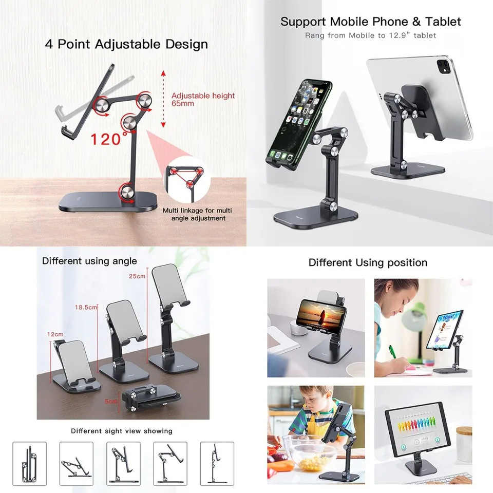 Phone Tablet Folding Desk Holder