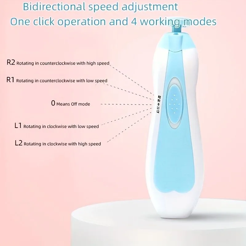 Electric Baby Nail Clipper Set: Safe, Quiet & Ergonomic