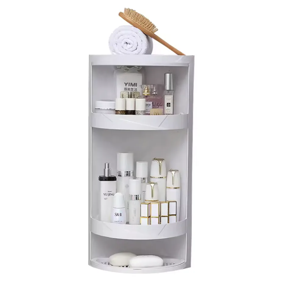 360° Rotating Bathroom Storage Rack – Wall Mounted