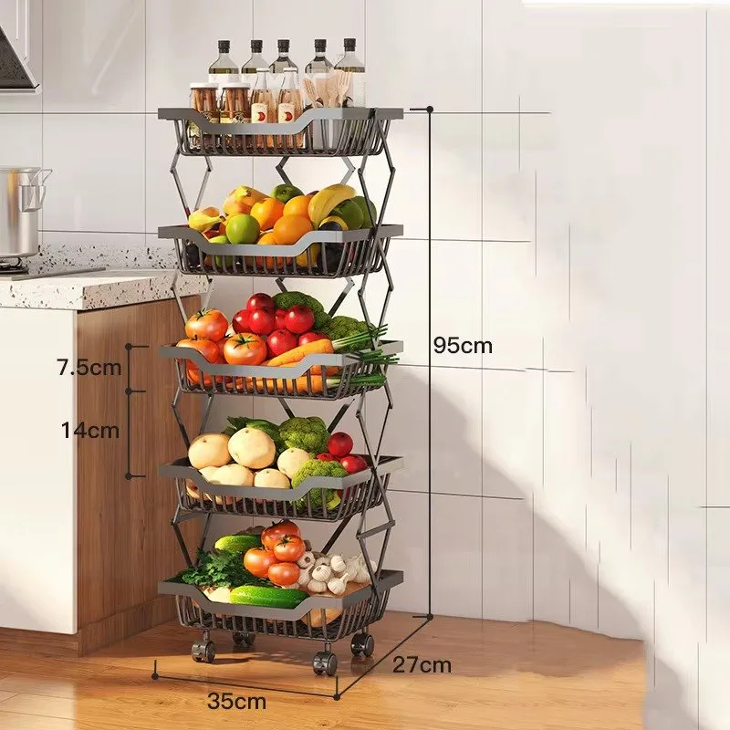 Stretch Fruit Basket Stand
