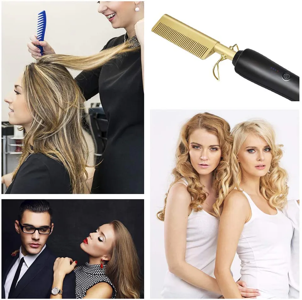 Hot Comb Straightener Electric Hair