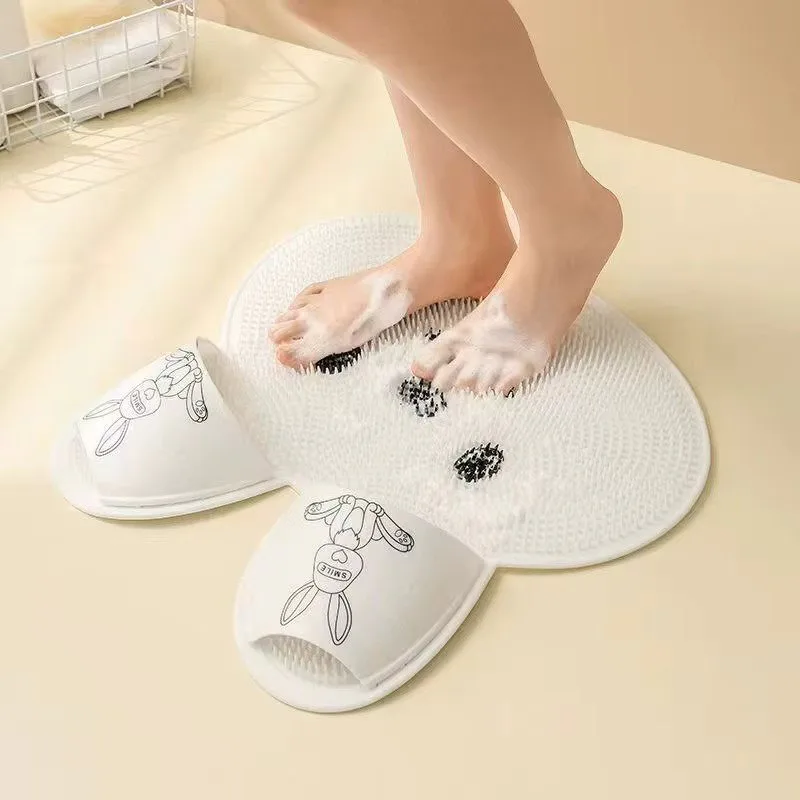 Silicone Rabbit Foot Mat: Spa-Like Shower Exfoliation
