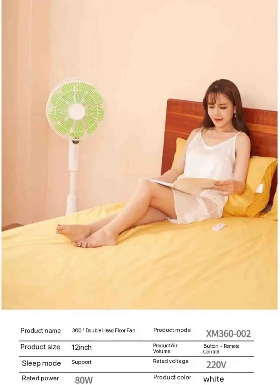 Double Heads 360 Degree Fan