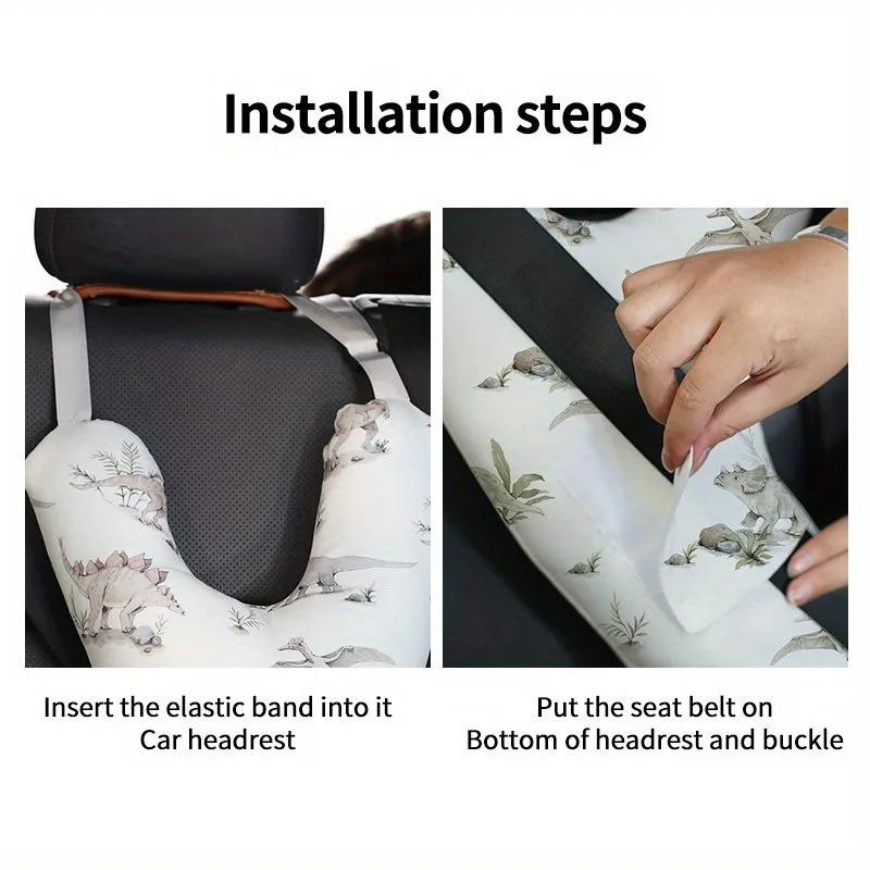 Y-Shaped Kids Travel Pillow for Car, Train & Plane Comfort
