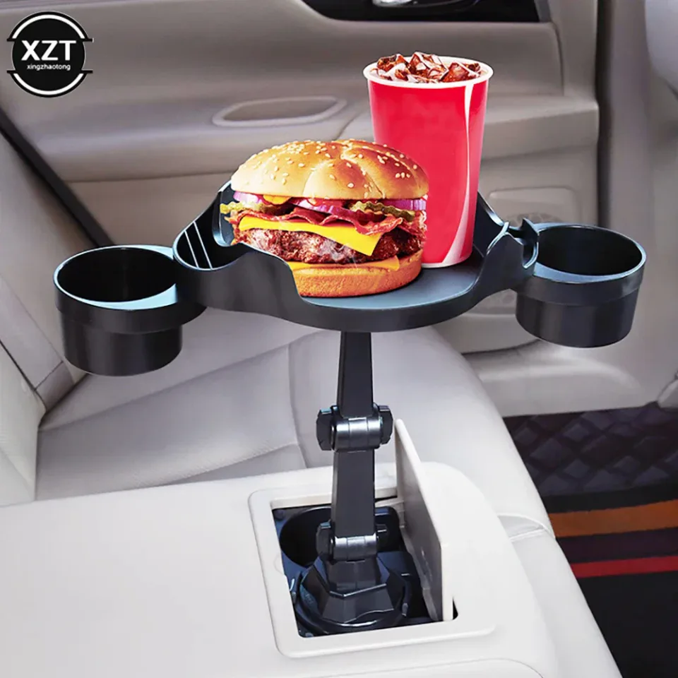 Universal Car Cup Holder Tray Adjustable Car Tray Table Mobile